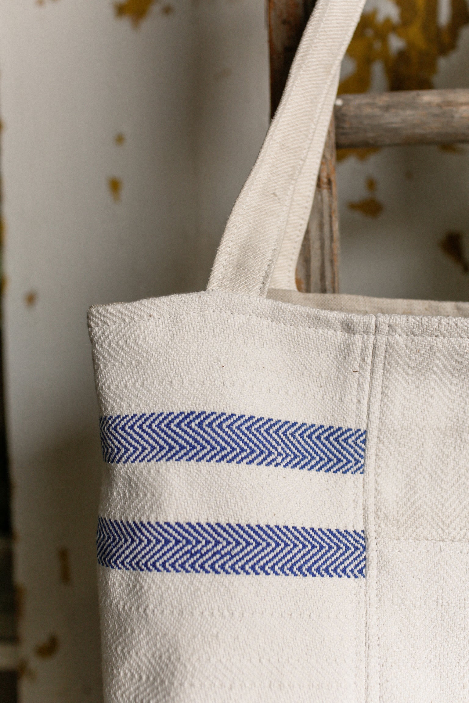Vintage Grain Sack Tote Bag