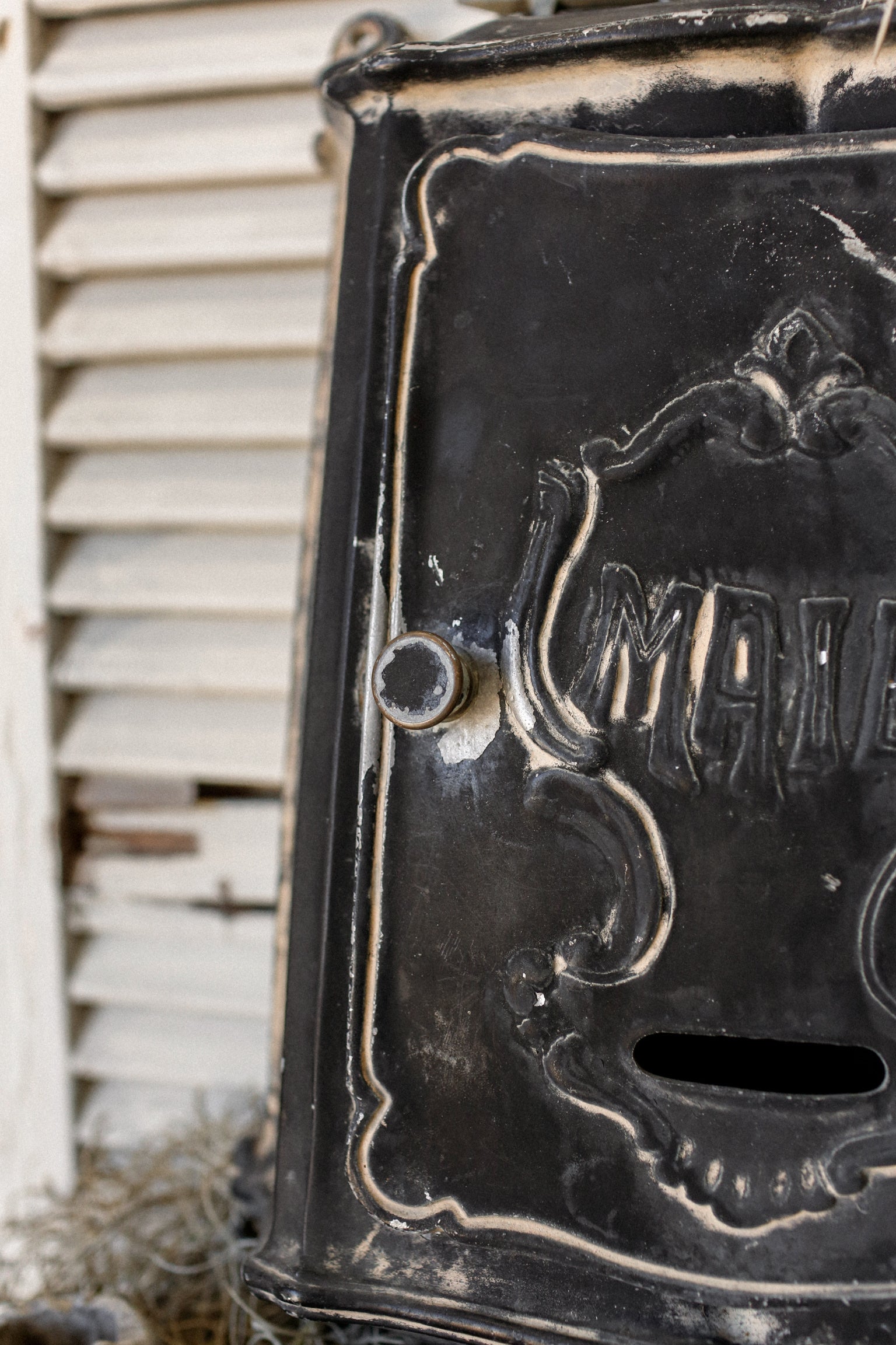 Vintage Cast Iron Mailbox