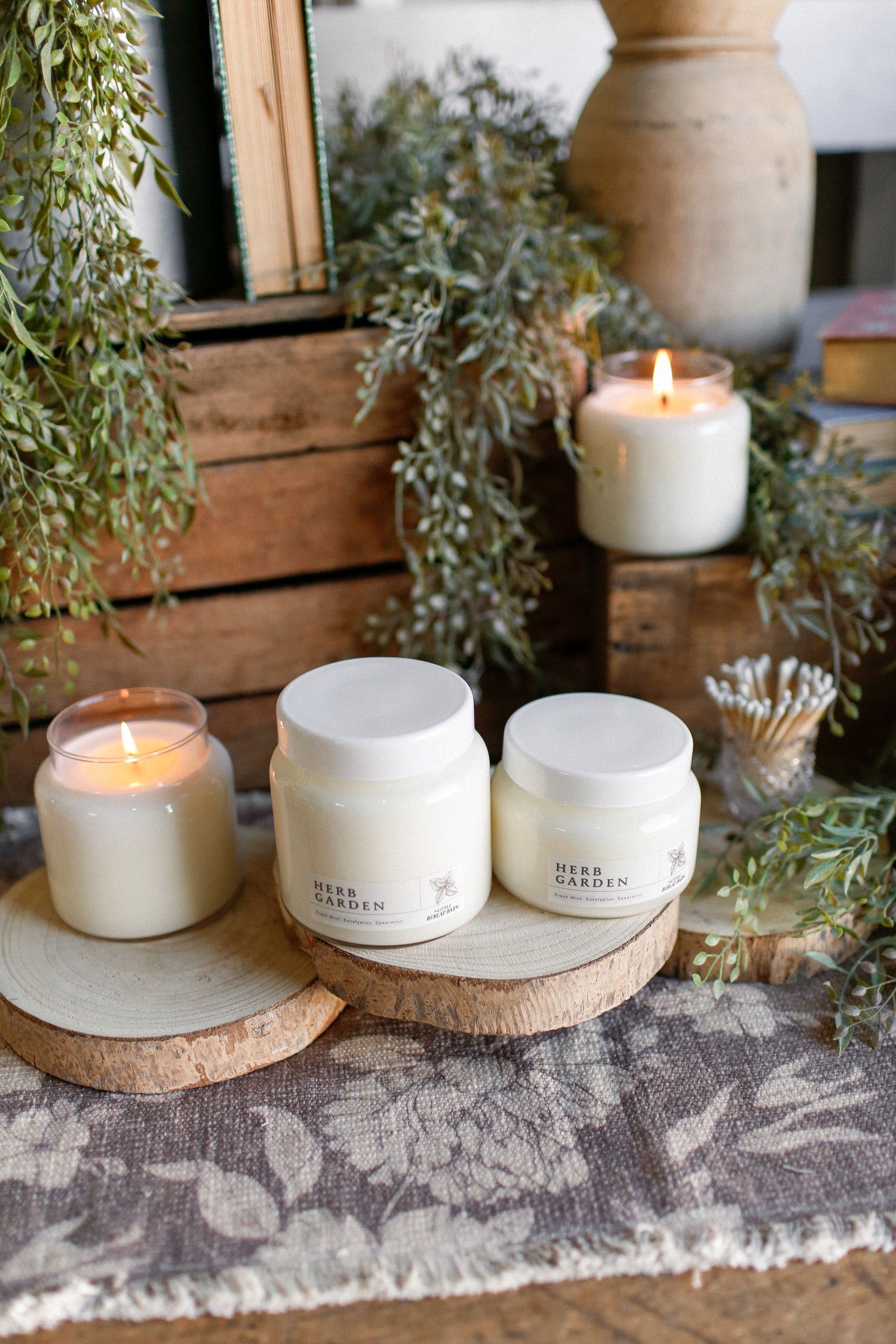 Apothecary Candle-Herb Garden