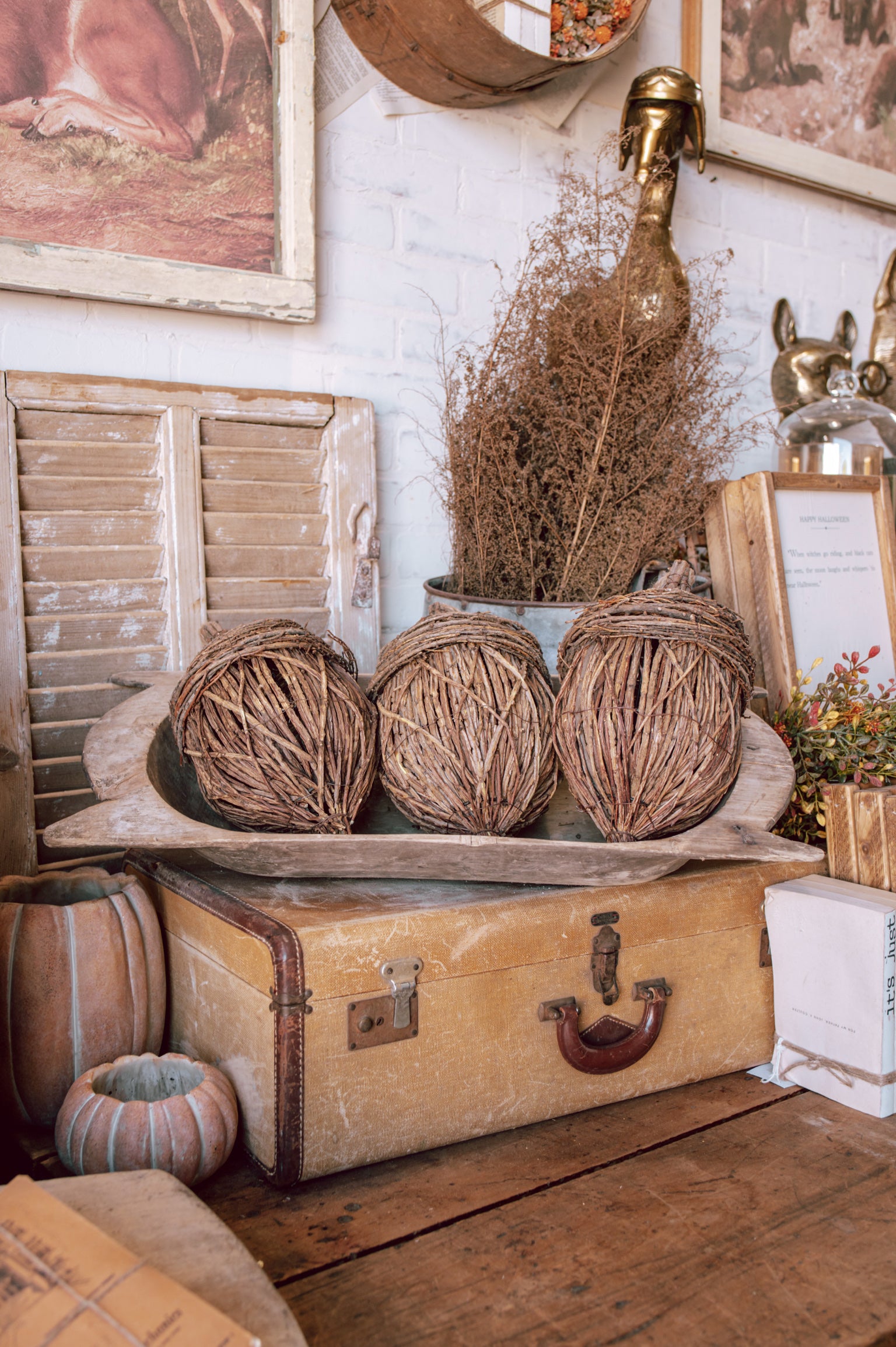 Hand-Woven Rattan Acorn