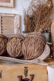 Hand-Woven Rattan Acorn