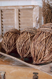 Hand-Woven Rattan Acorn