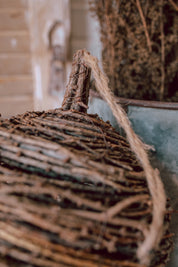 Hand-Woven Rattan Acorn