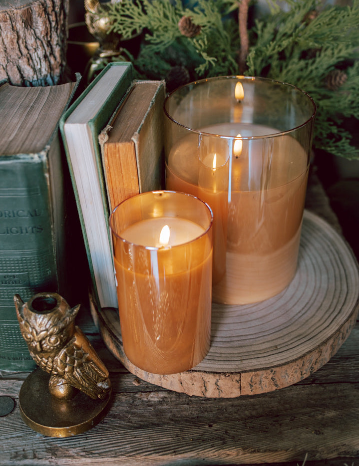 Champagne Flameless Candle (5 Sizes) The Little Burlap Barn®