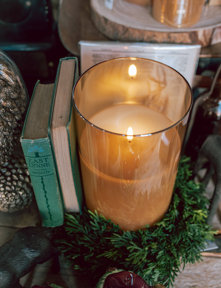 Champagne Flameless Candle (5 Sizes) The Little Burlap Barn®