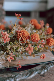 Whimsy Wildflower Mini Wreath (Pumpkin)