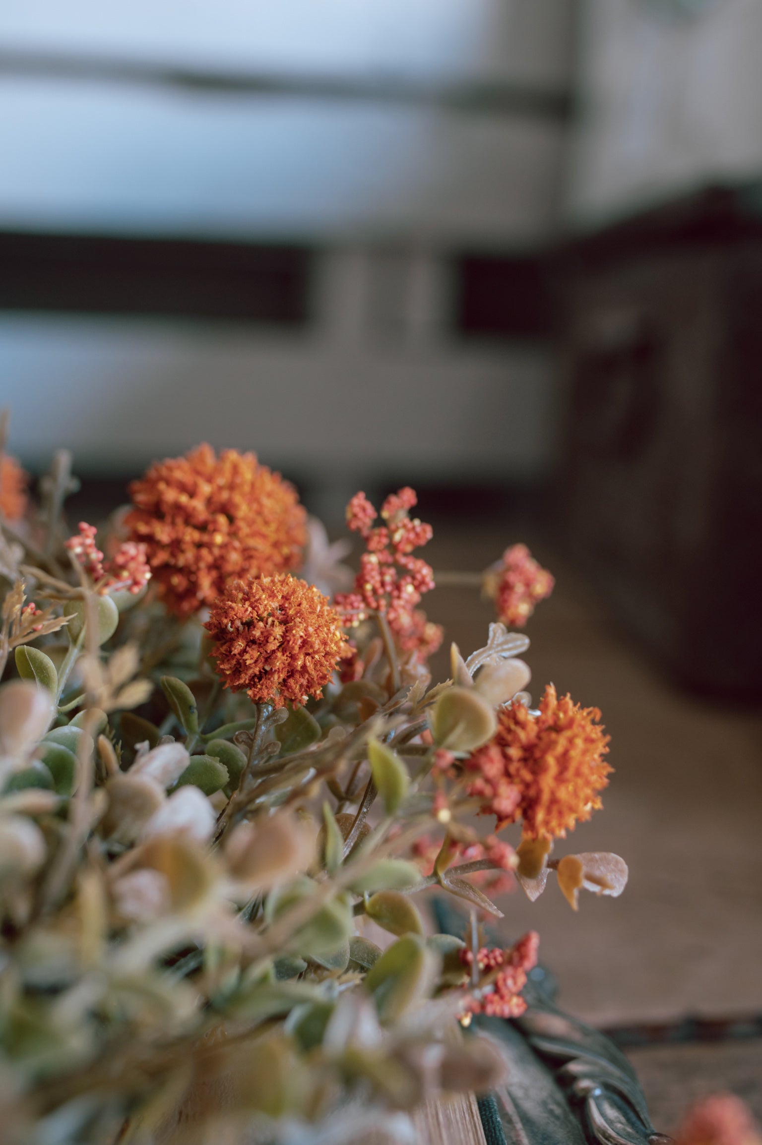 Whimsy Wildflower Mini Wreath (Pumpkin)