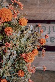 Whimsy Wildflower Mini Wreath (Pumpkin)