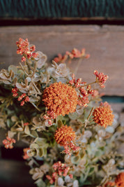 Whimsy Wildflower Mini Wreath (Pumpkin)