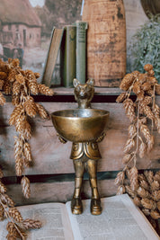 Brass Standing Fox