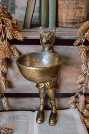Brass Standing Fox