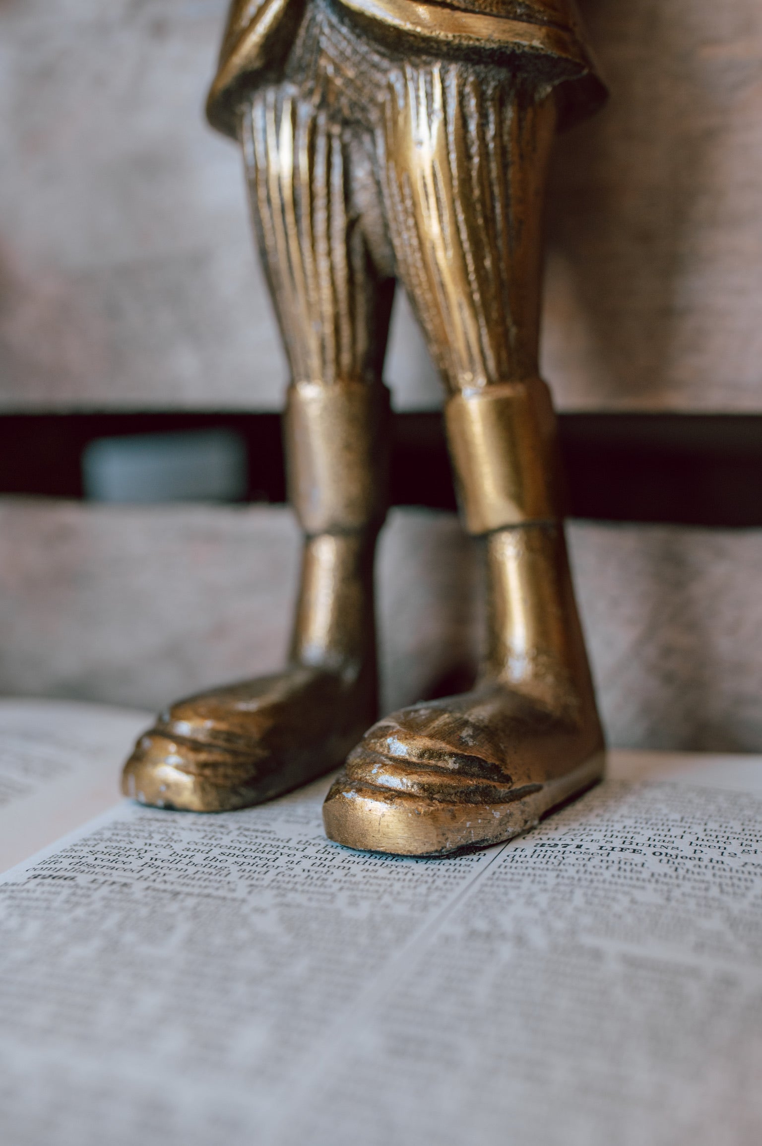 Brass Standing Fox
