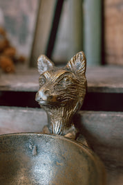 Brass Standing Fox