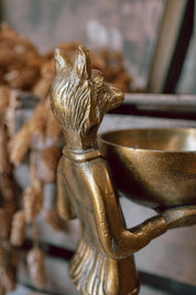 Brass Standing Fox