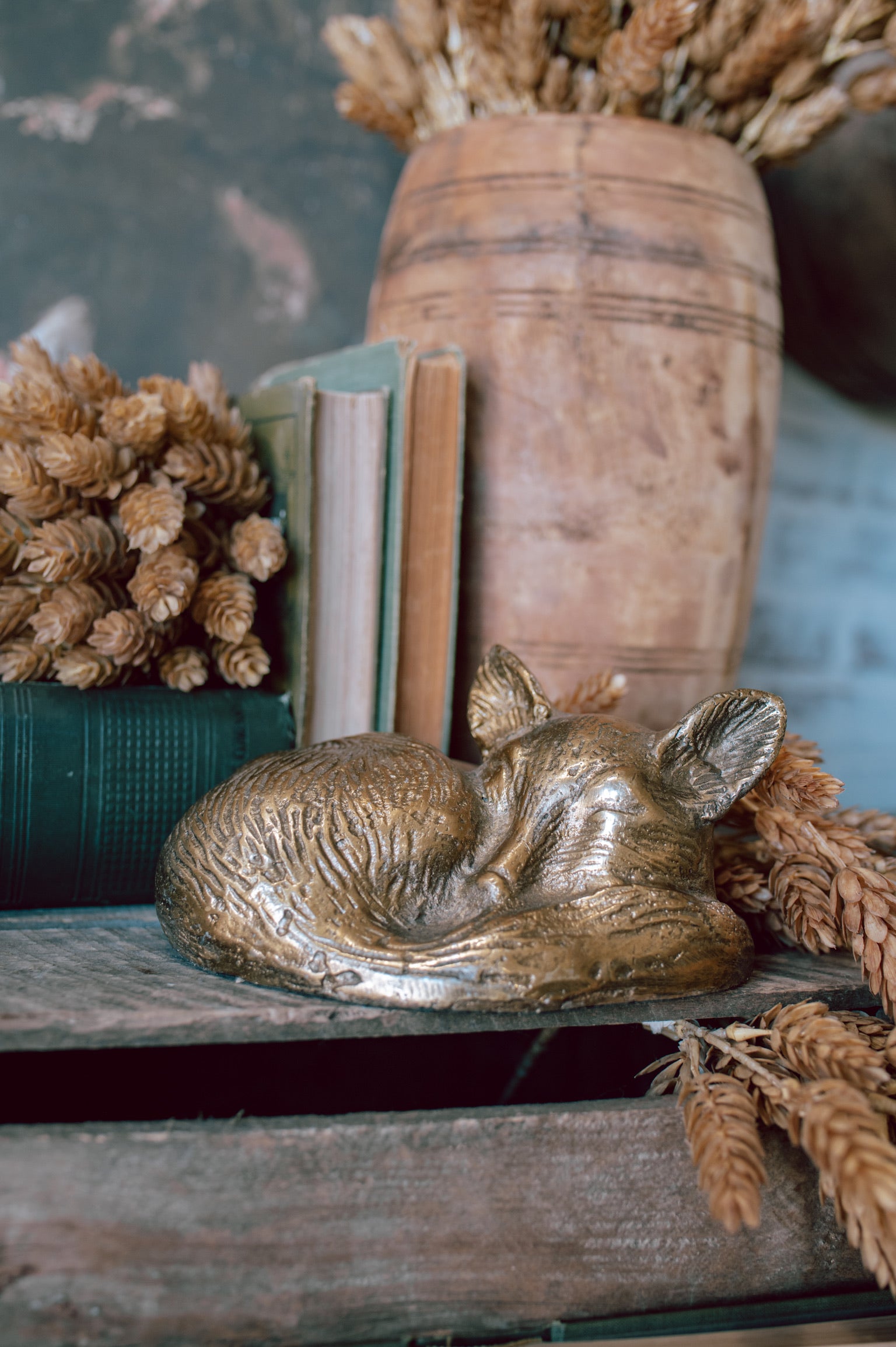 Brass Sleeping Fox