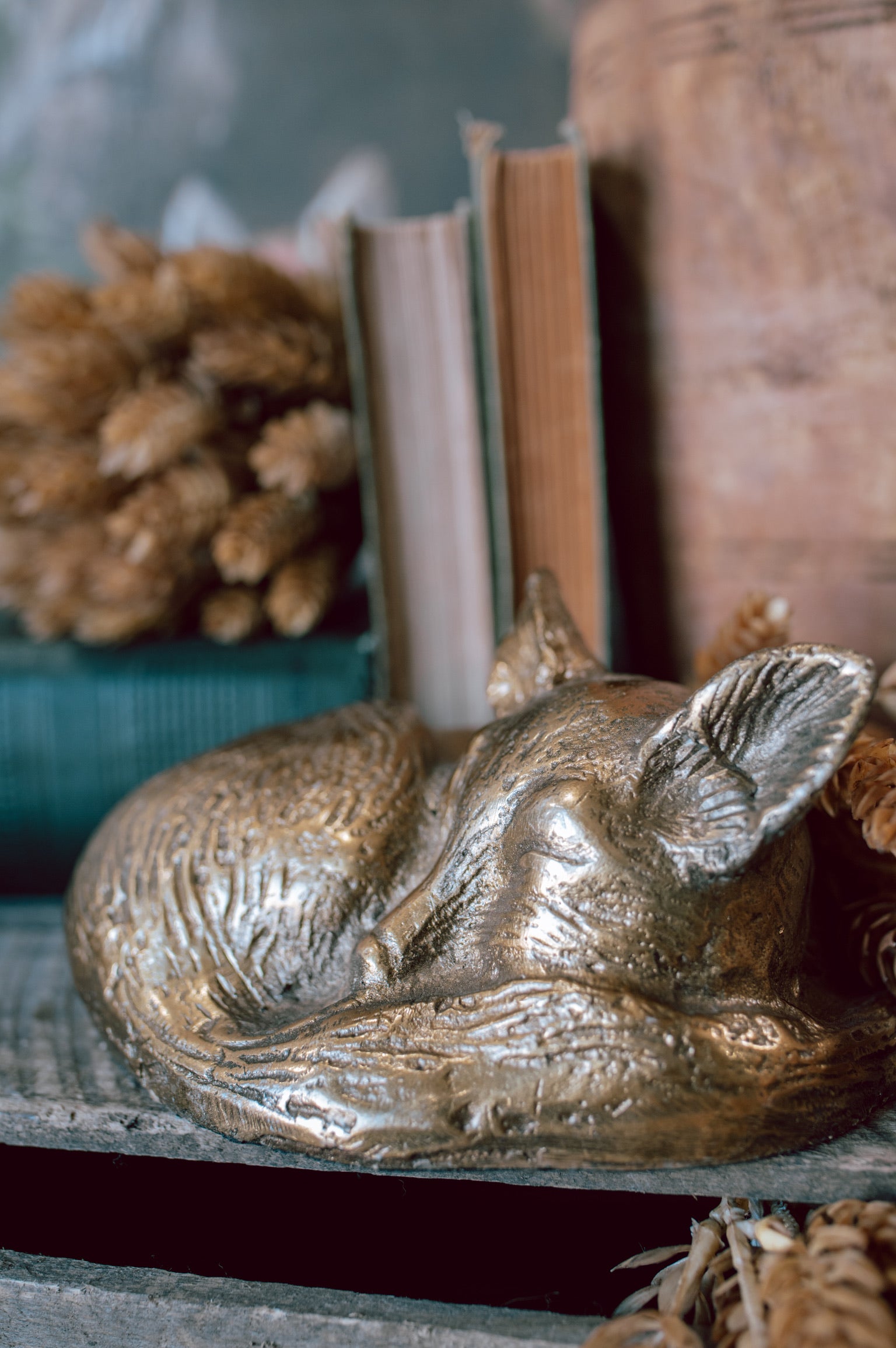 Brass Sleeping Fox