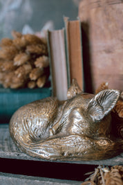 Brass Sleeping Fox