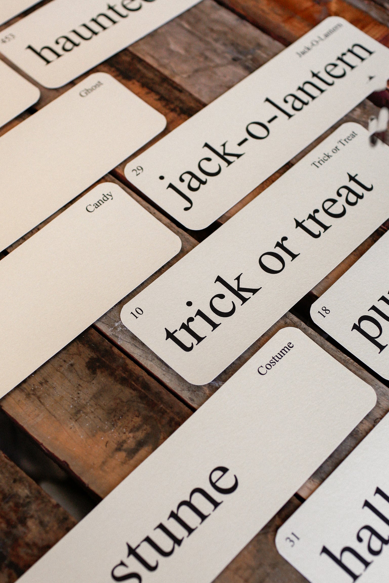 Halloween Flashcard