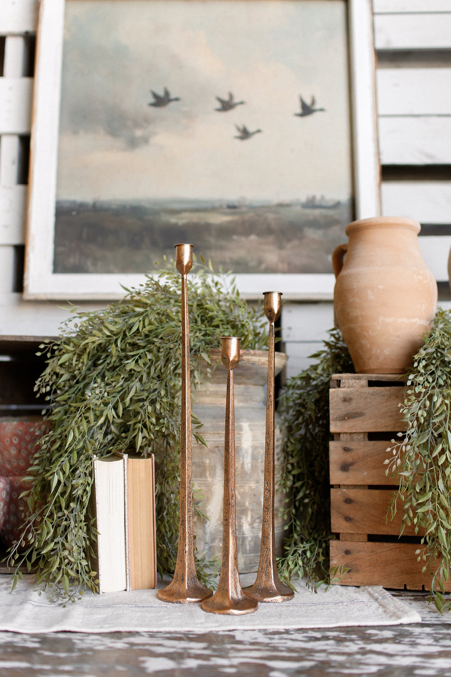 Hand-Forged Copper Candlestick The Little Burlap Barn®
