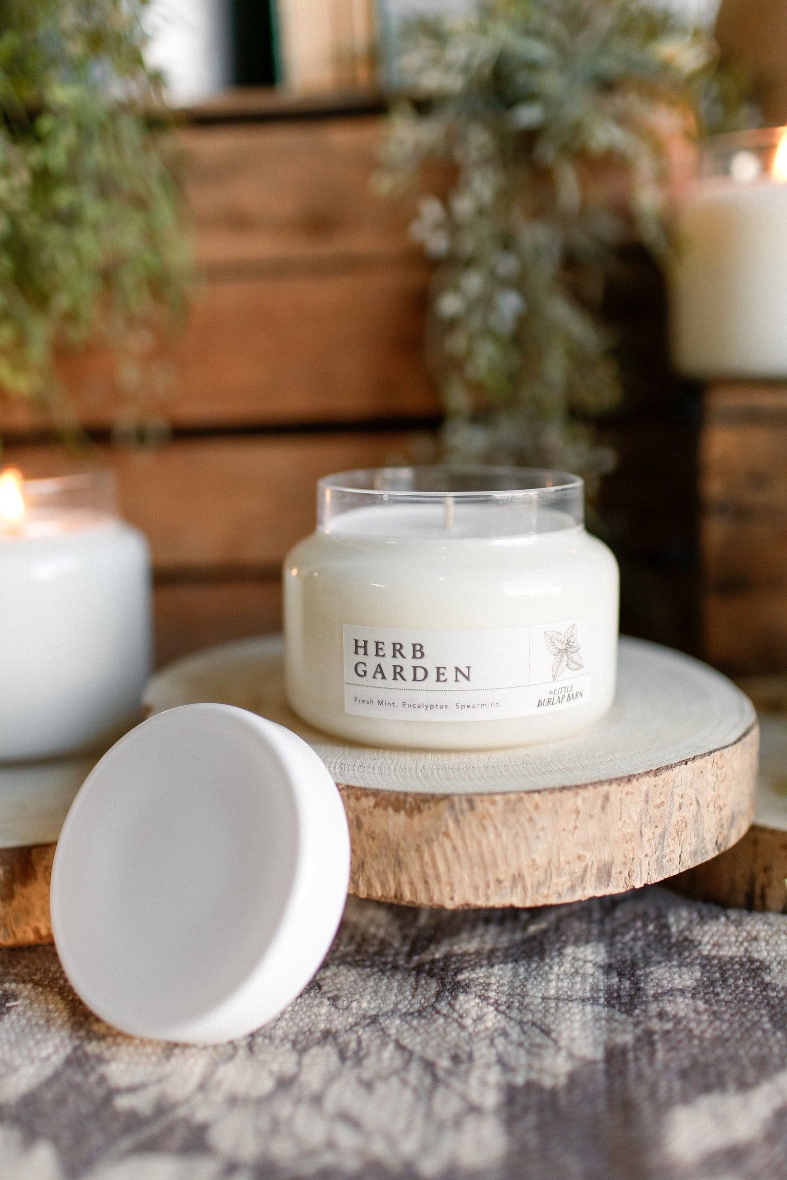 Apothecary Candle-Herb Garden