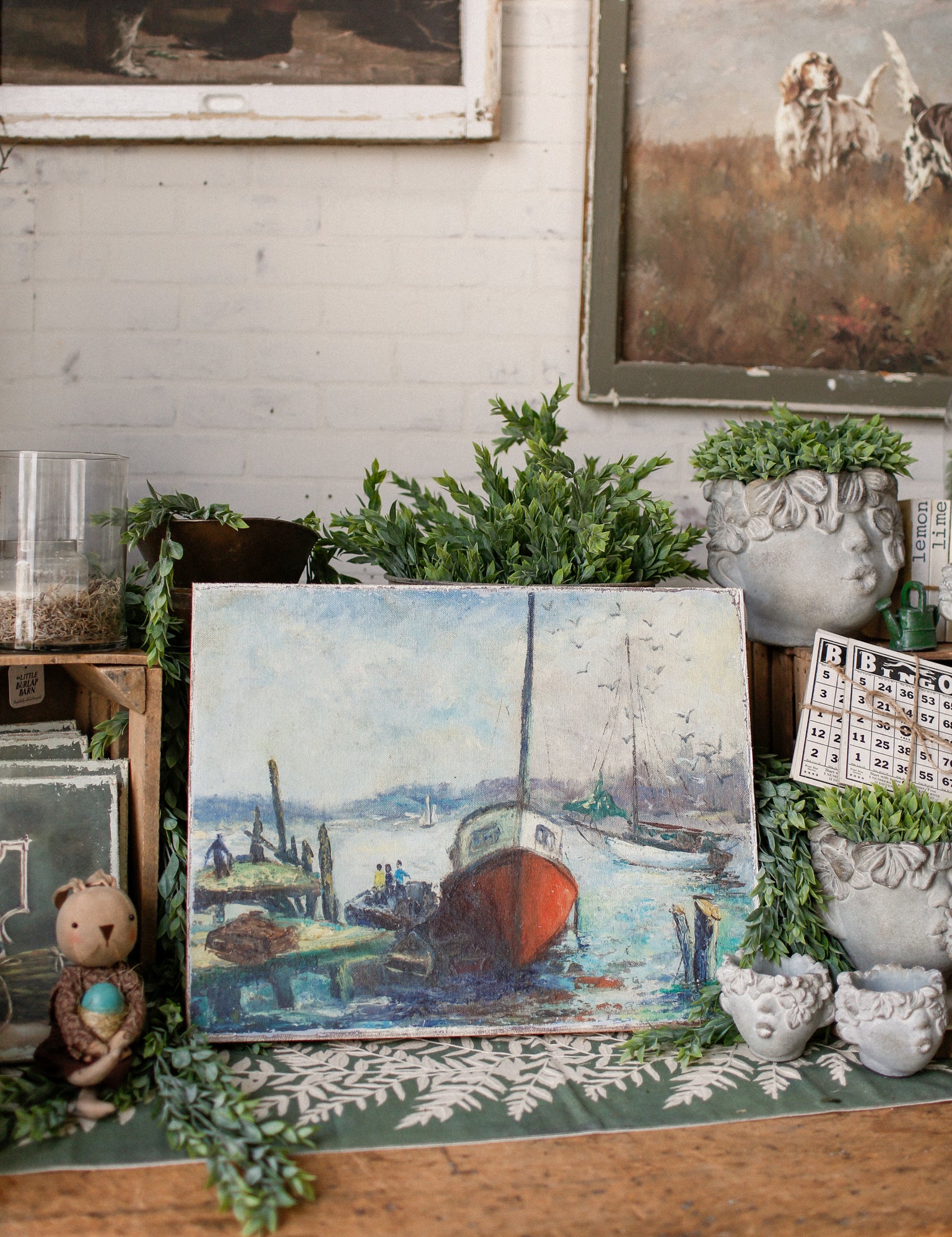 Boat Canvas Print The Little Burlap Barn®