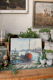 Boat Canvas Print The Little Burlap Barn®