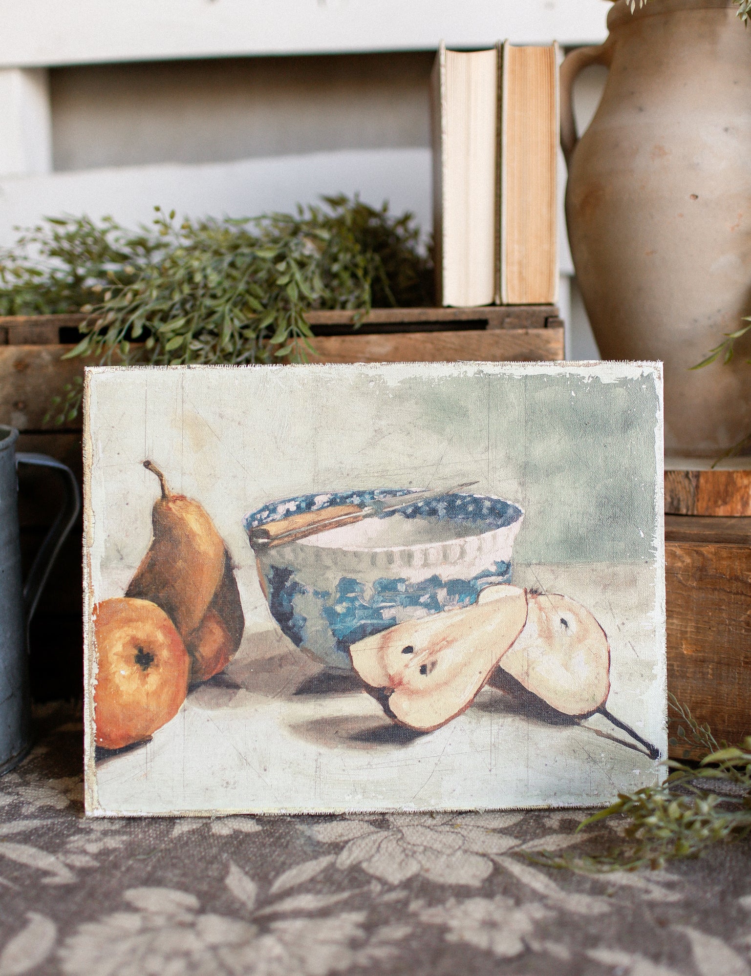 Pears Still Life Canvas Print The Little Burlap Barn®