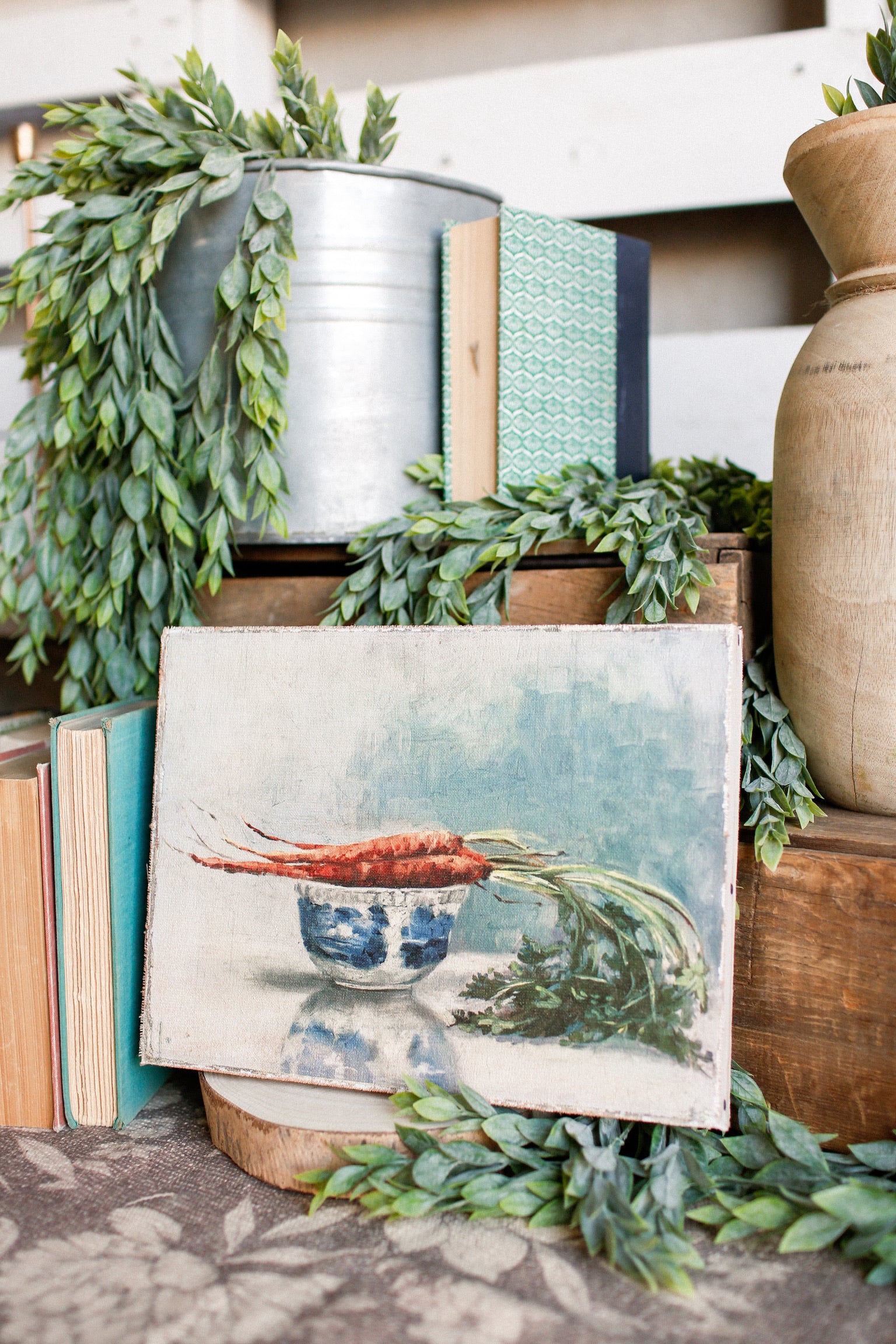 Carrots Still Life Canvas Print