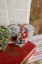 Santa Heart Ornament