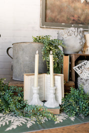 Vintage Milk Glass Candlesticks The Little Burlap Barn®