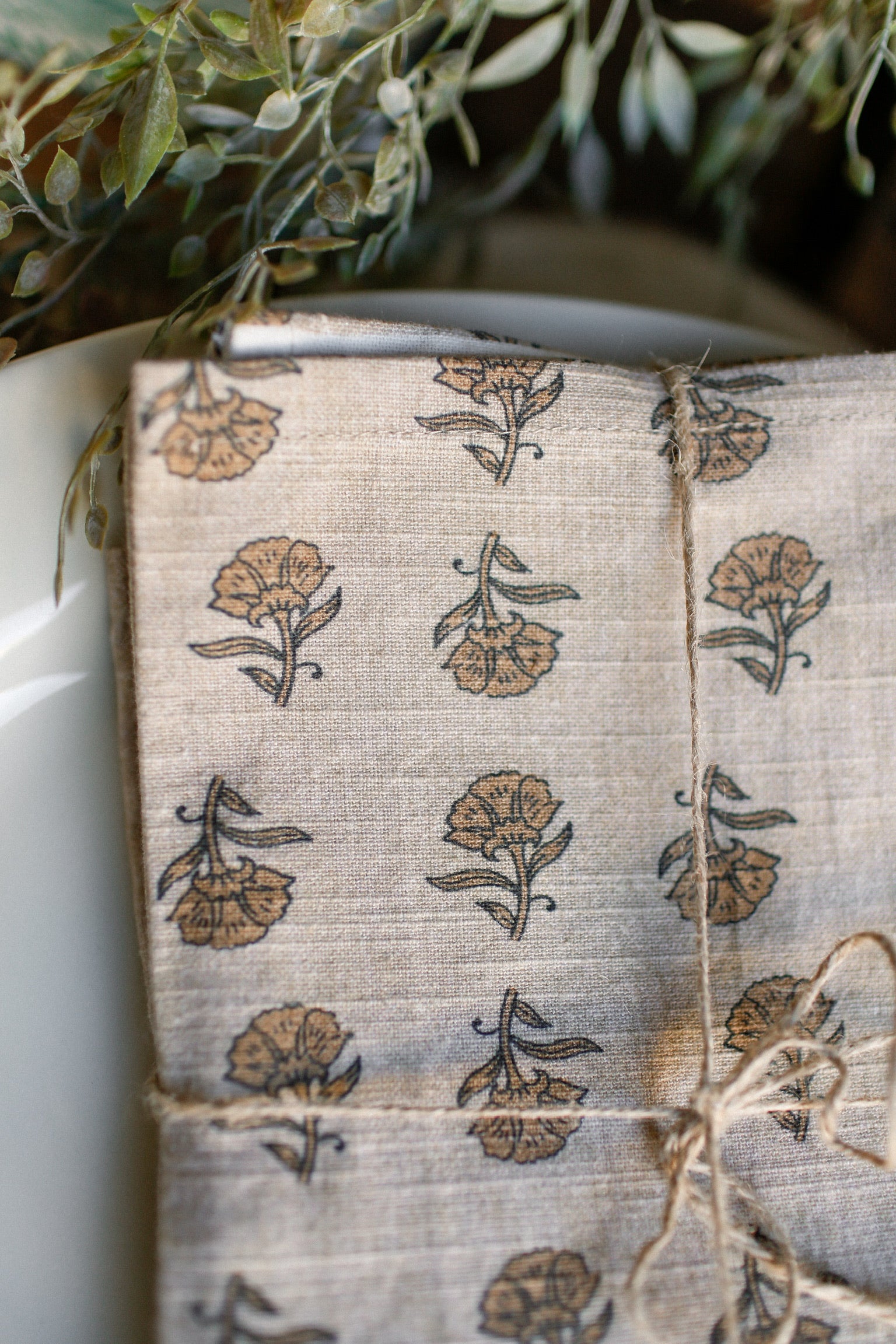 Marigold Block Print Napkins The Little Burlap Barn®