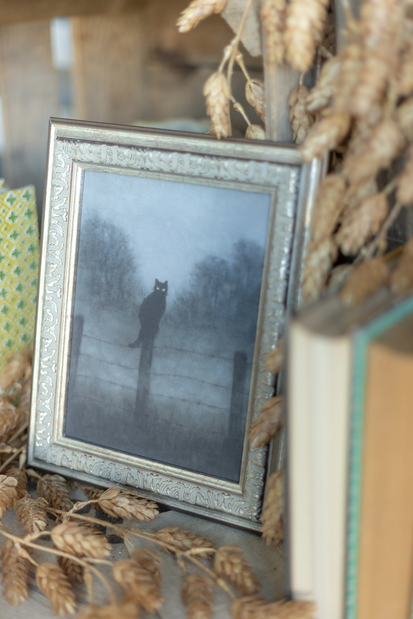 Black Cat Framed Art The Little Burlap Barn