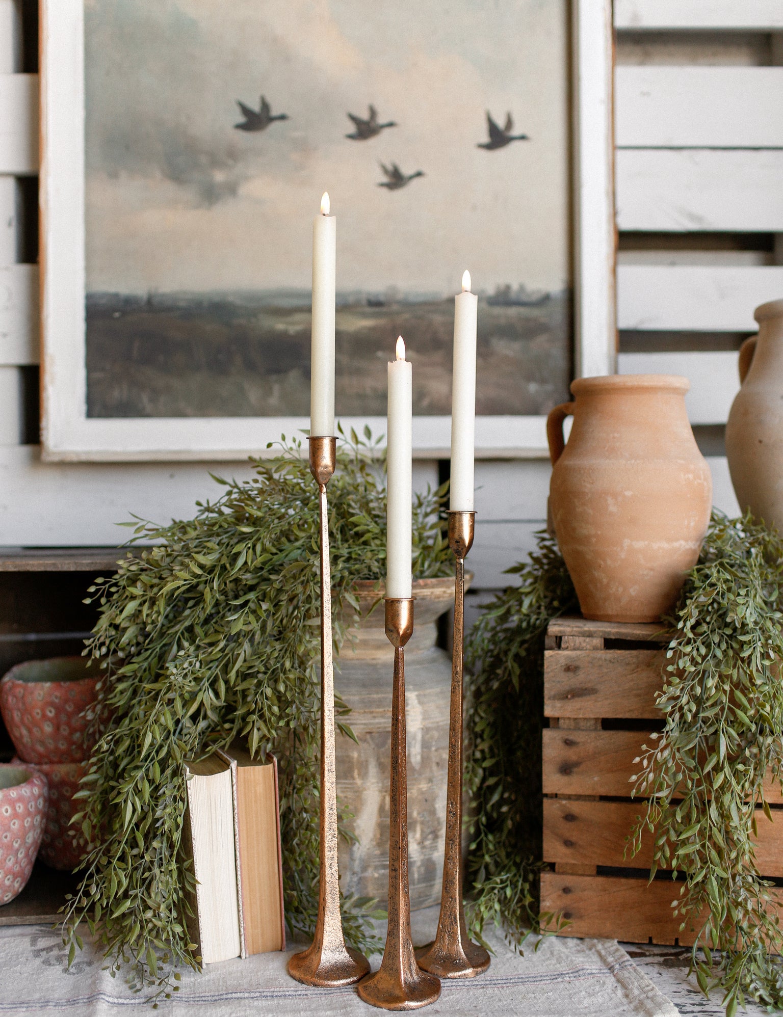 Hand-Forged Copper Candlestick The Little Burlap Barn®