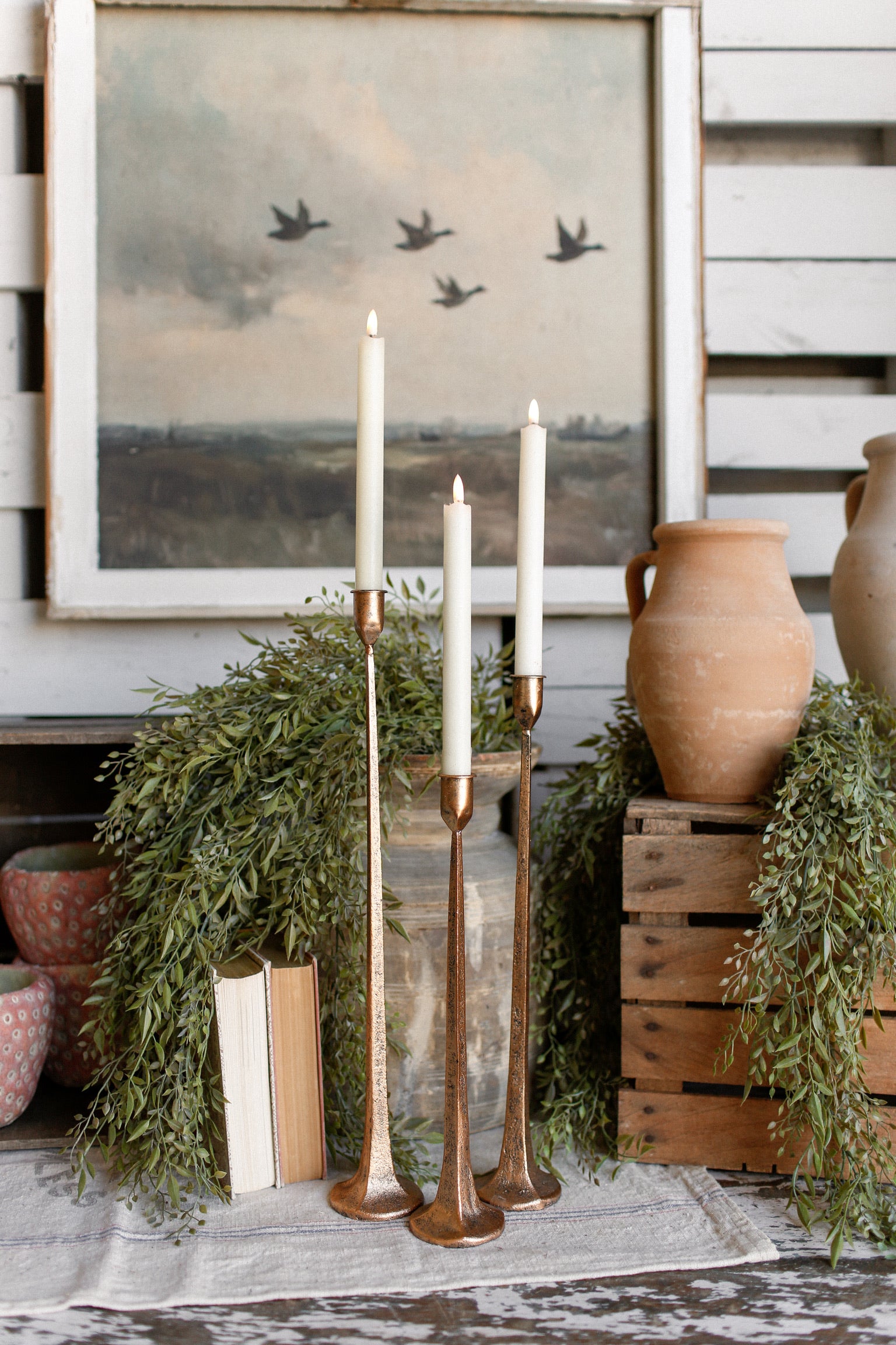 Hand-Forged Copper Candlestick The Little Burlap Barn®