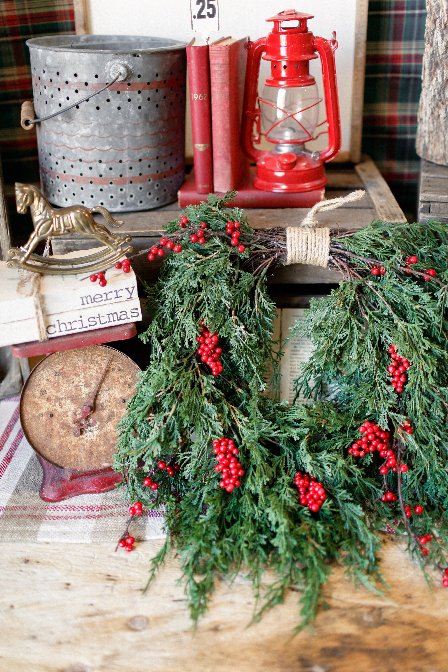 Forest Falls Berry Wreath (L)
