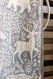 Woodland Fringe Throw