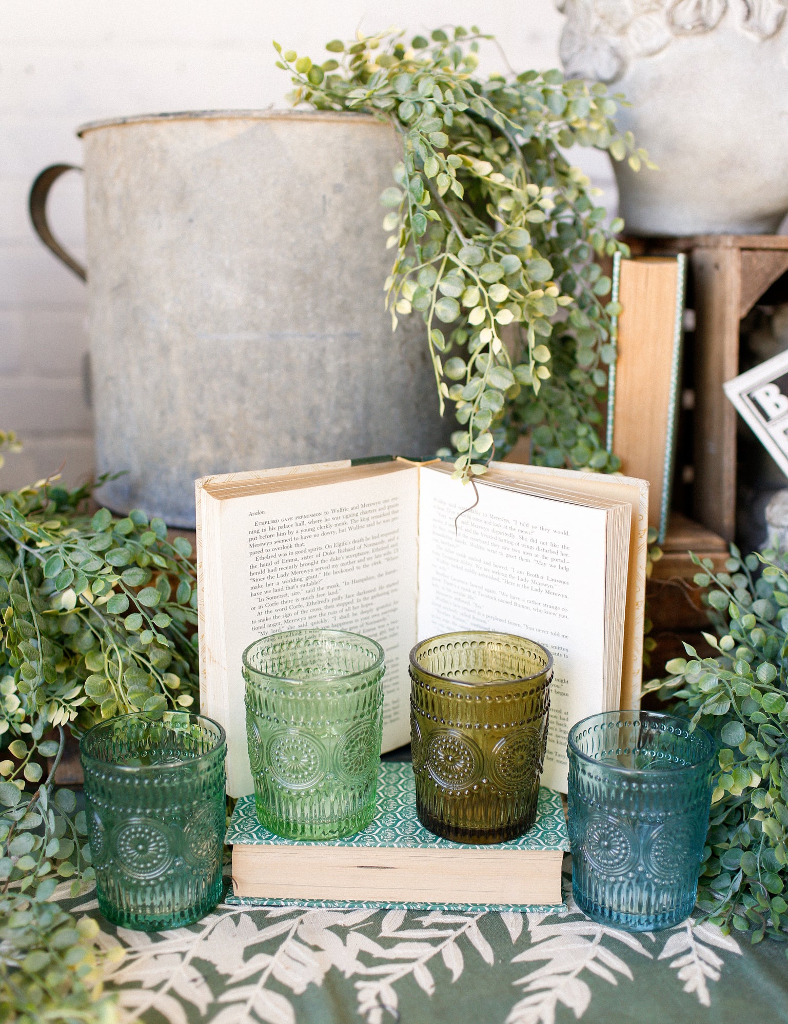 Embossed Drinking Glasses The Little Burlap Barn®