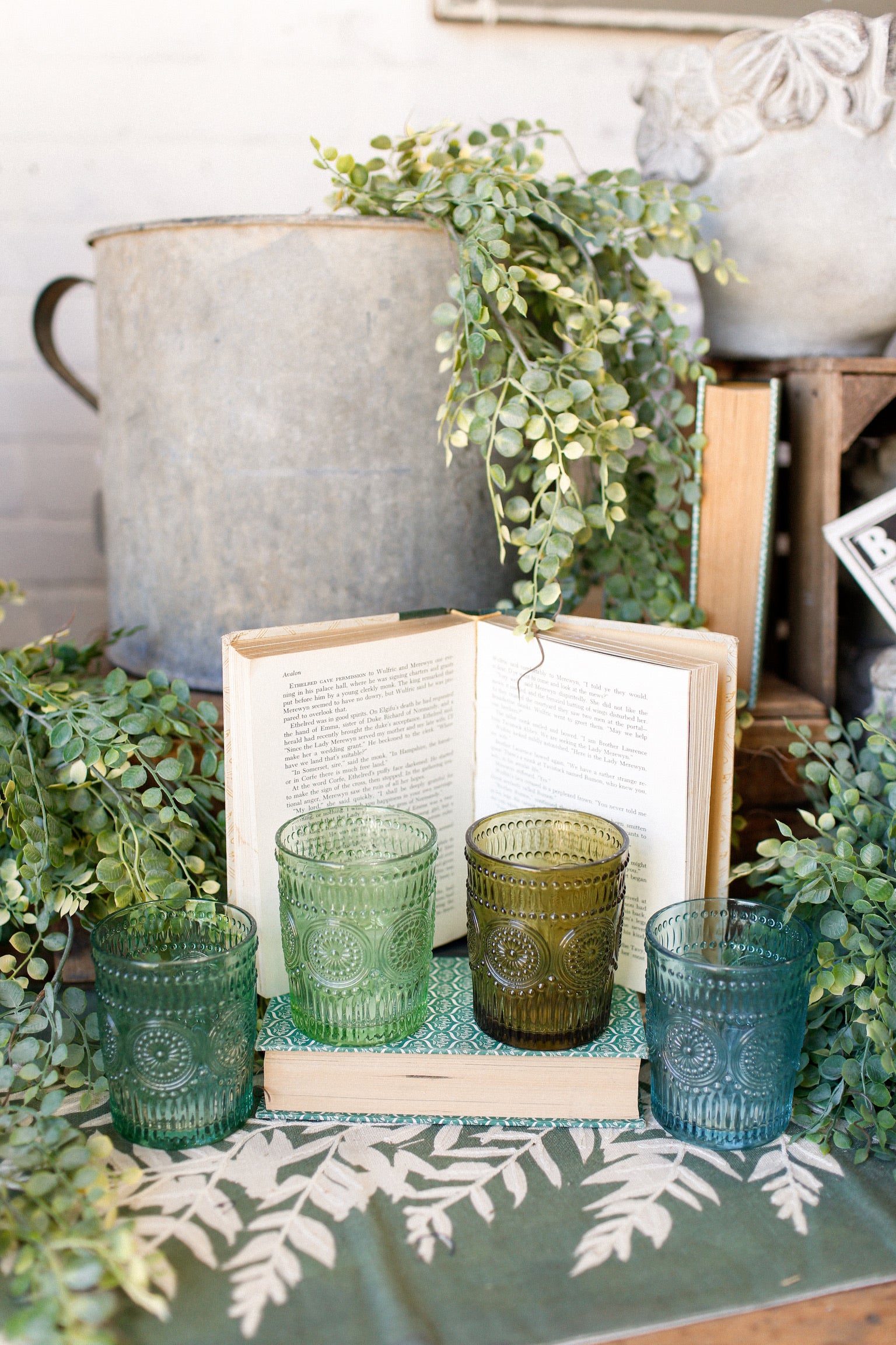 Embossed Drinking Glasses The Little Burlap Barn®