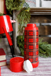 Vintage Aladdin Plaid Thermos