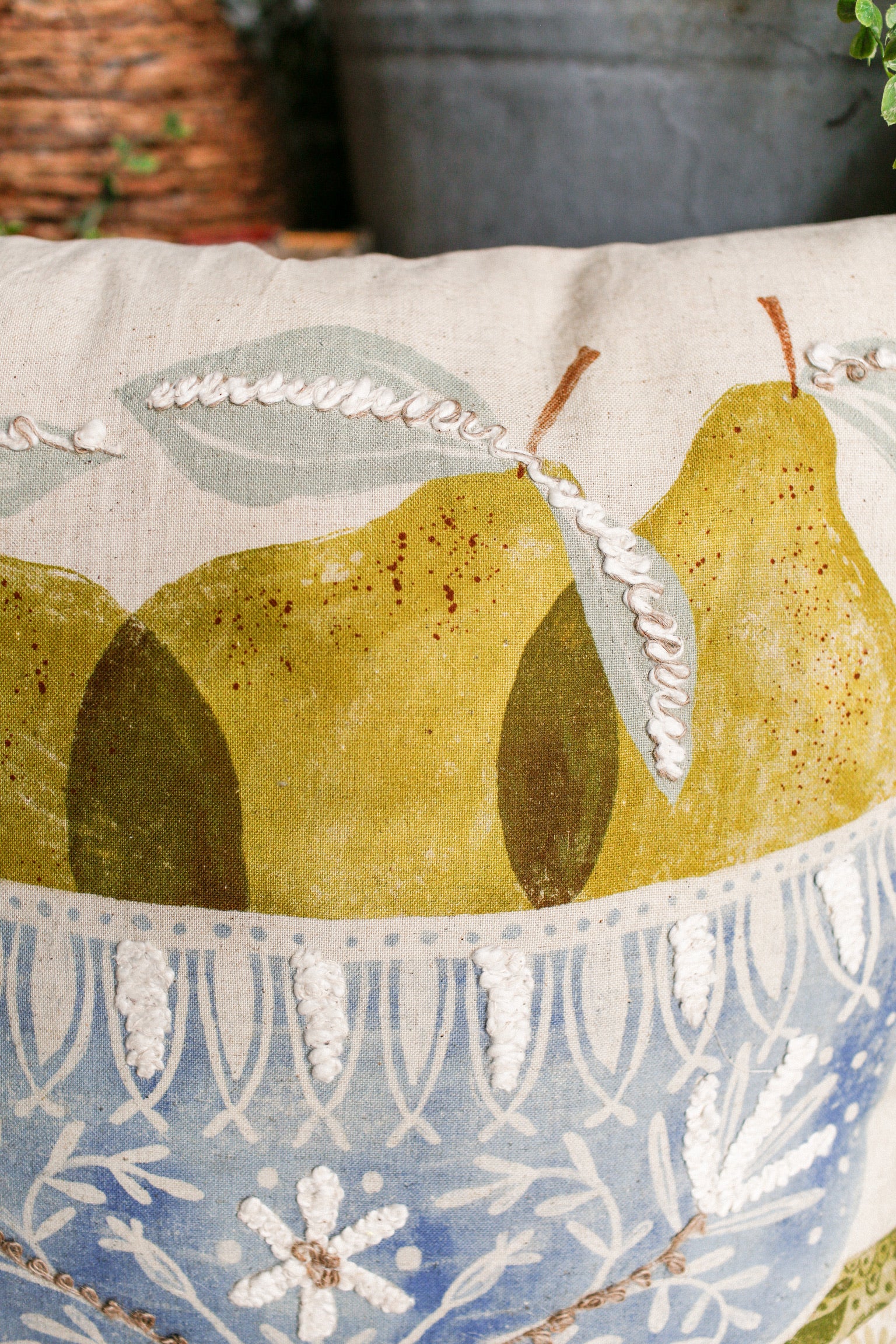 Pear Bowl Pillow