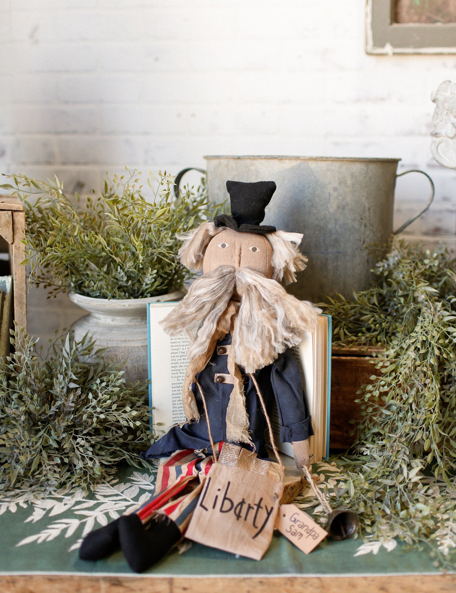 Handmade Grandpa Sam Doll The Little Burlap Barn®