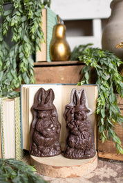 Chocolate Easter Bunny With Hat The Little Burlap Barn®