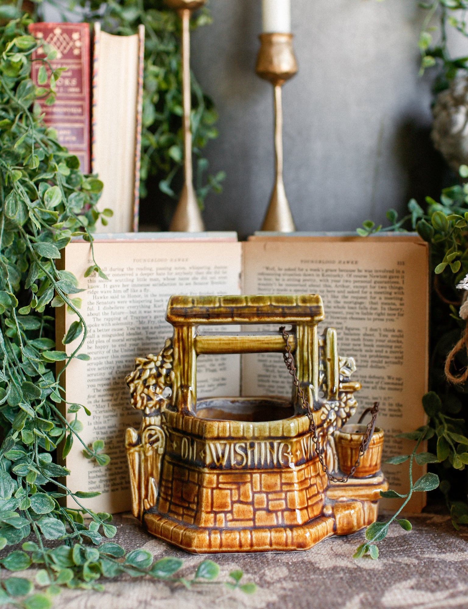 Vintage McCoy Wishing Well Planter The Little Burlap Barn®