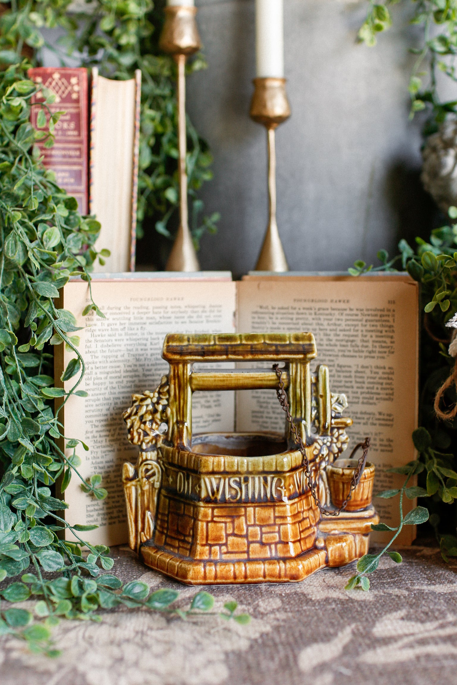 Vintage McCoy Wishing Well Planter The Little Burlap Barn®