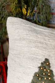 Embroidered Tree Pillow