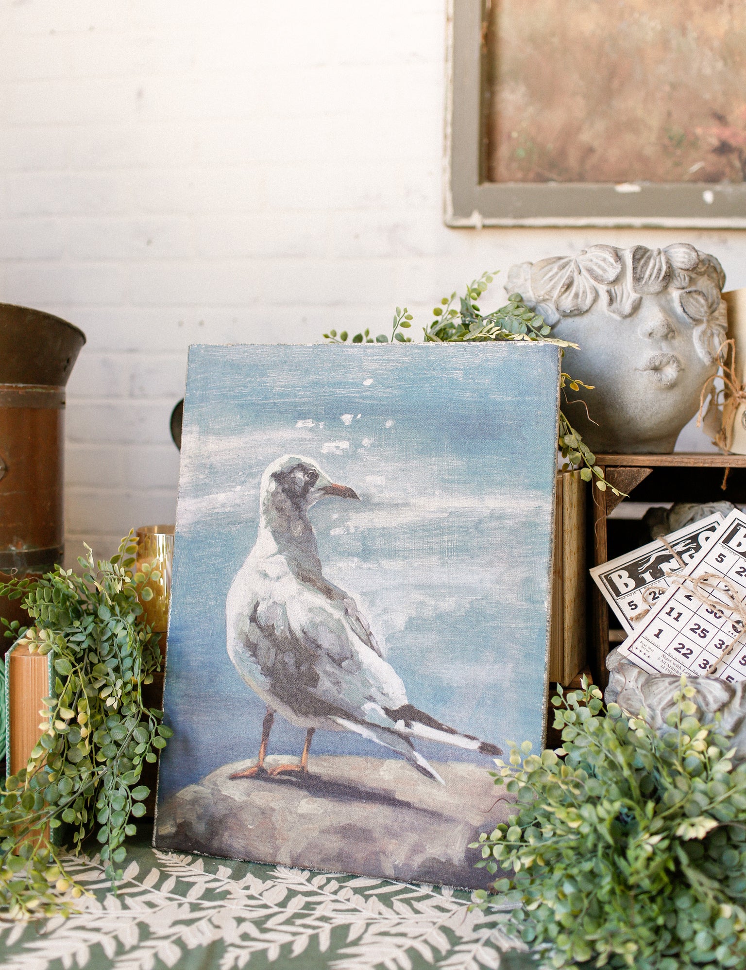 Seagull Canvas Print The Little Burlap Barn®