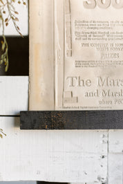 Vintage Newspaper Print The Little Burlap Barn®