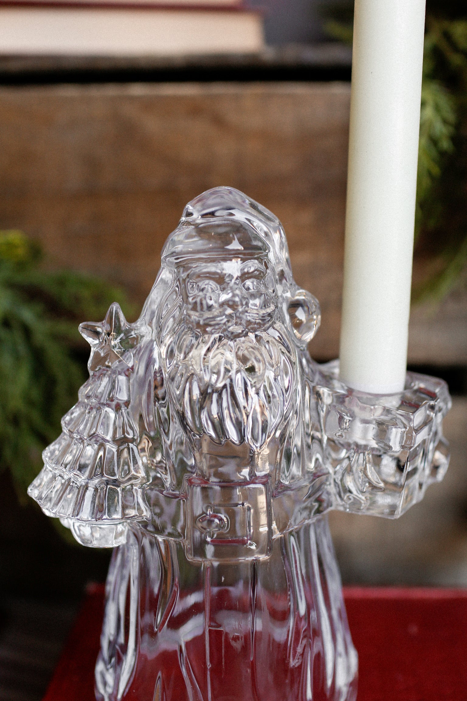 Vintage Crystal Santa