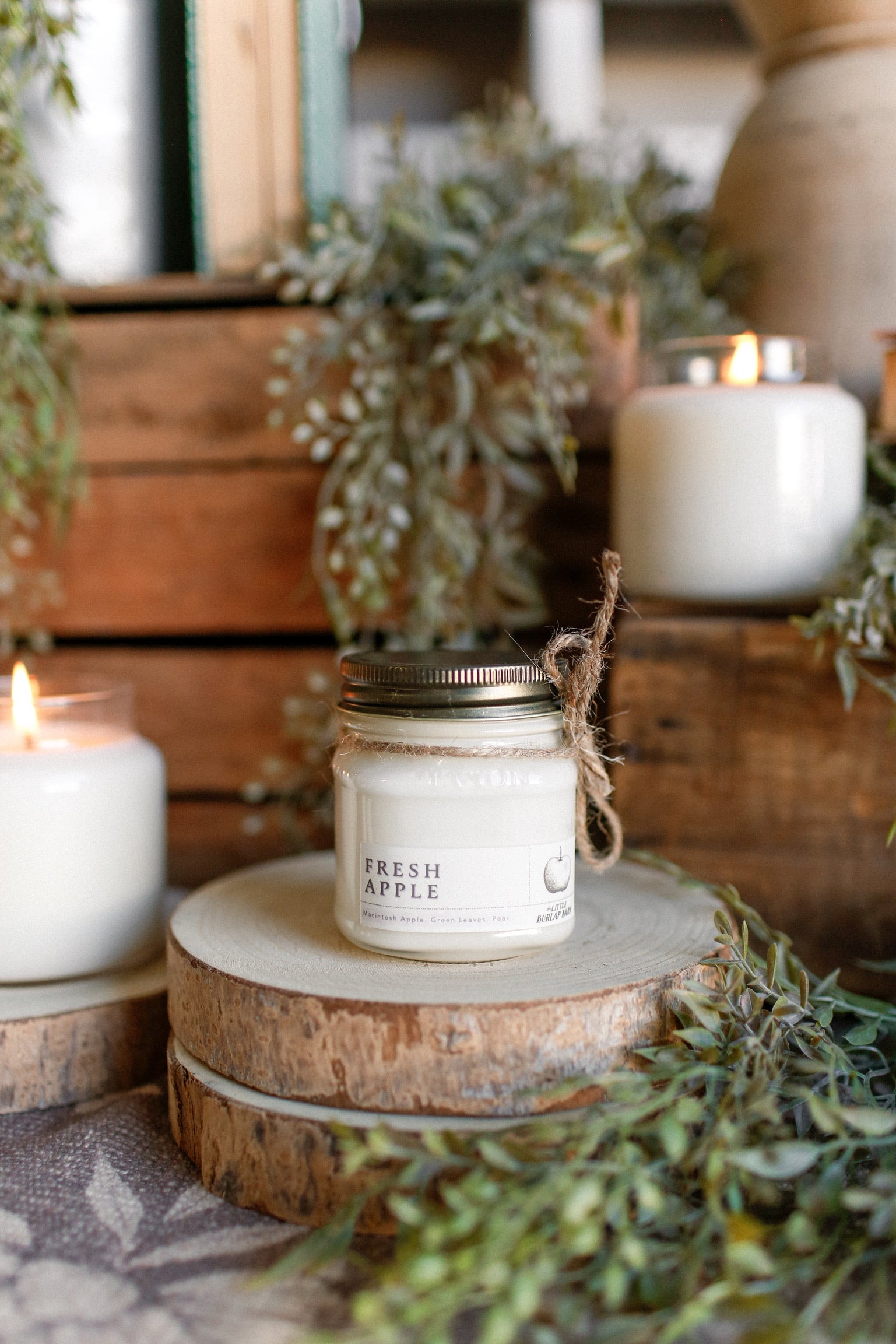 Mason Jar Candle-Fresh Apple