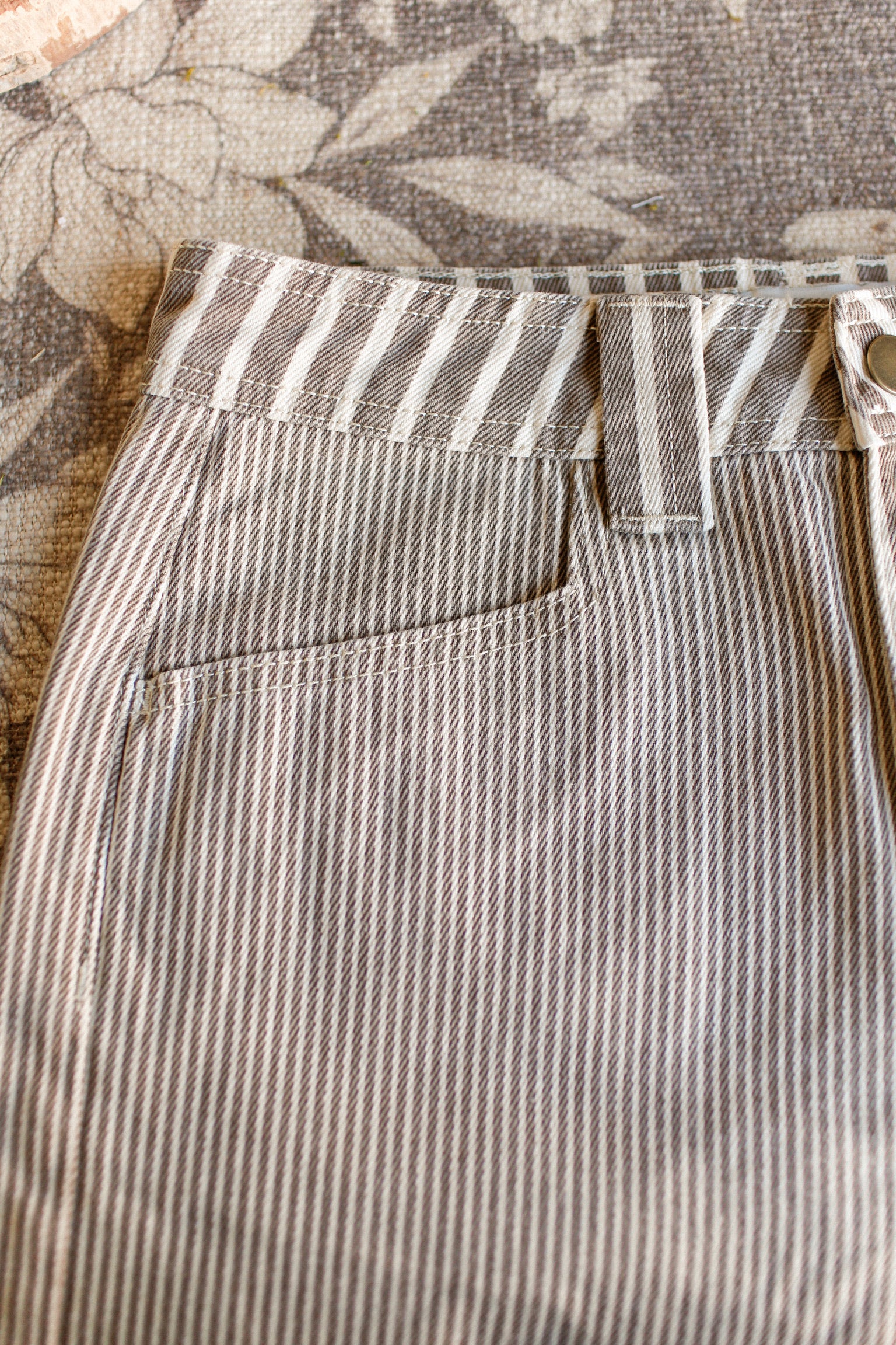 Franklin Stripe Mixed Pant